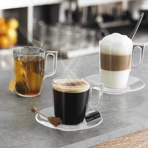 Arcoroc Glas Tee Kaffee Tassen heiße Getränke Becher Nuevo
